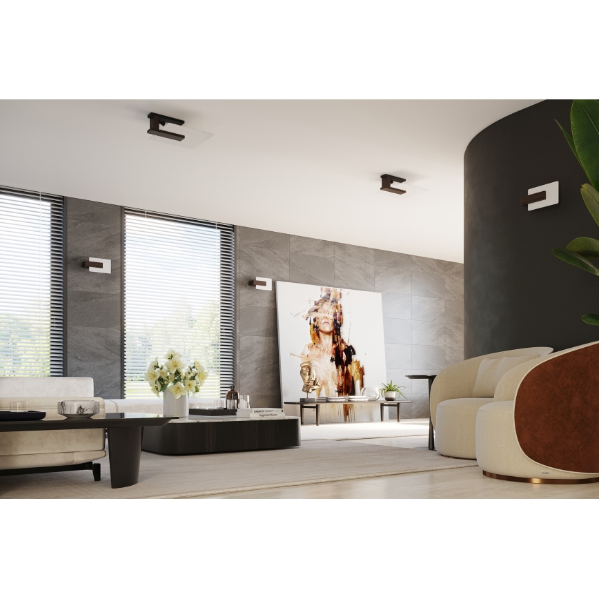 Lámpara de techo LAPPO 2xE27/15W/230V wengué