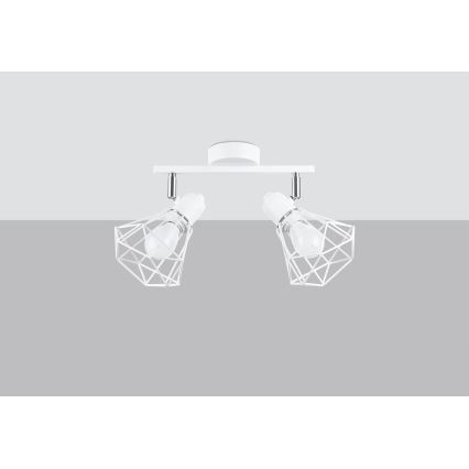 Lámpara de techo ARTEMIS 2xE14/40W/230V blanca