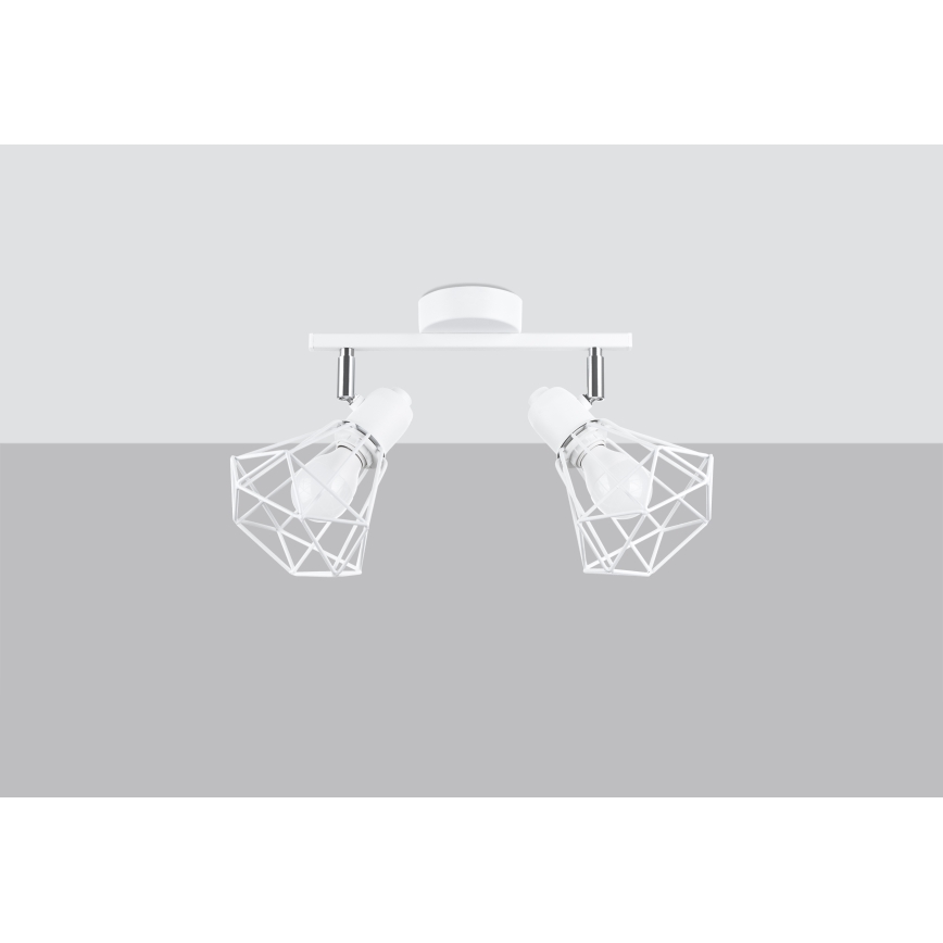 Lámpara de techo ARTEMIS 2xE14/40W/230V blanca