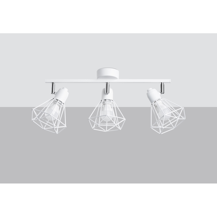 Lámpara de techo ARTEMIS 3xE14/40W/230V blanca