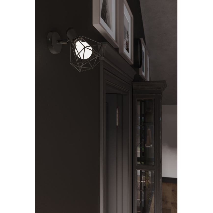 Foco de pared ARTEMIS 1xE14/40W/230V negro