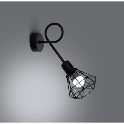 Lámpara de pared ARTEMIS 1xE14/40W/230V negra