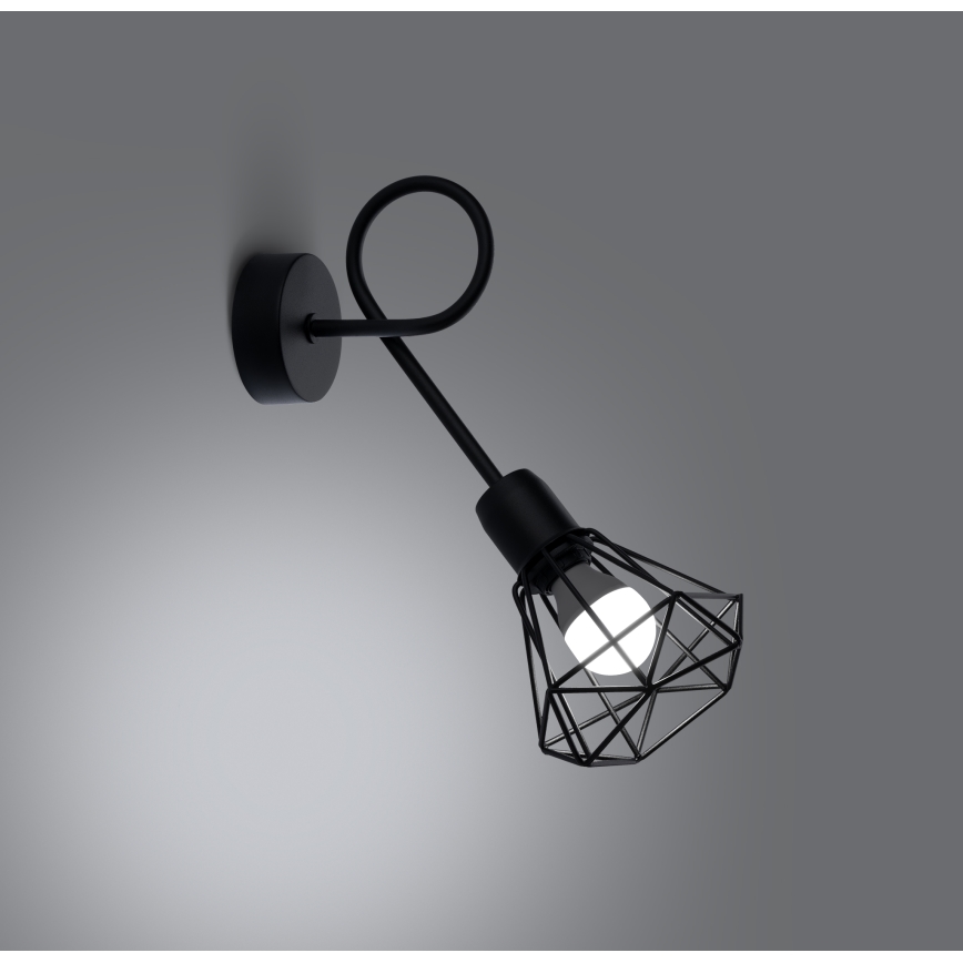 Lámpara de pared ARTEMIS 1xE14/40W/230V negra