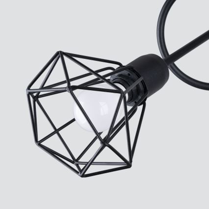 Lámpara colgante ARTEMIS 3xE14/40W/230V negro