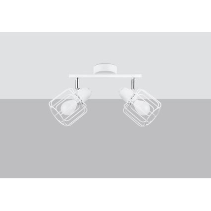 Lámpara de techo BELUCI 2xE14/40W/230V blanca