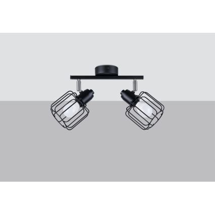 Foco empotrable BELUCI 2xE14/40W/230V negro