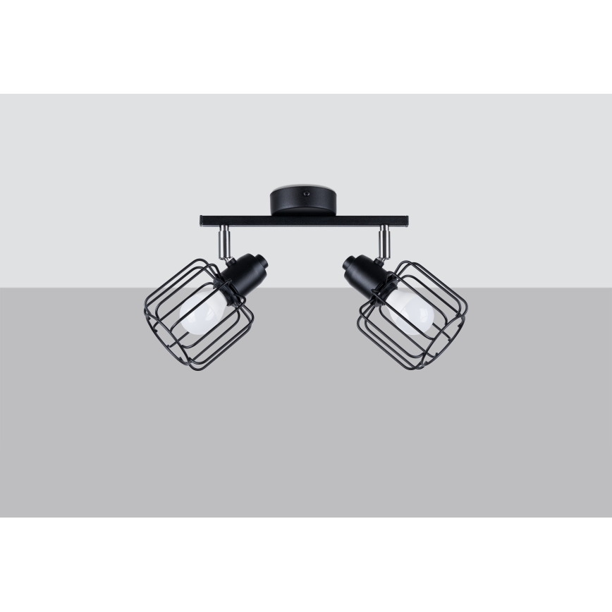 Foco empotrable BELUCI 2xE14/40W/230V negro