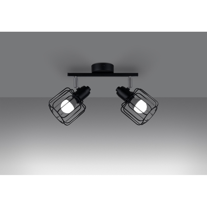 Foco empotrable BELUCI 2xE14/40W/230V negro