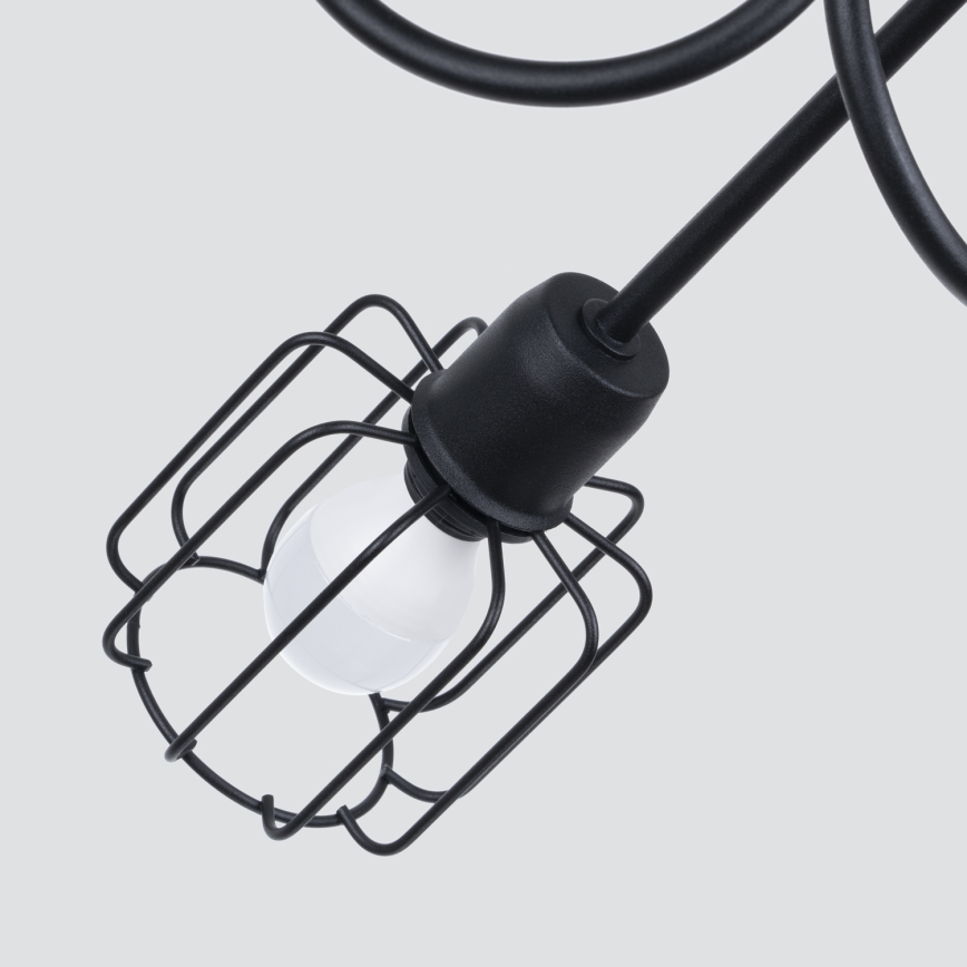 Lámpara colgante BELUCI 5xE14/40W/230V negro
