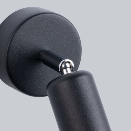 Aplique de pared con foco FORNES 1xE27/60W/230V negro