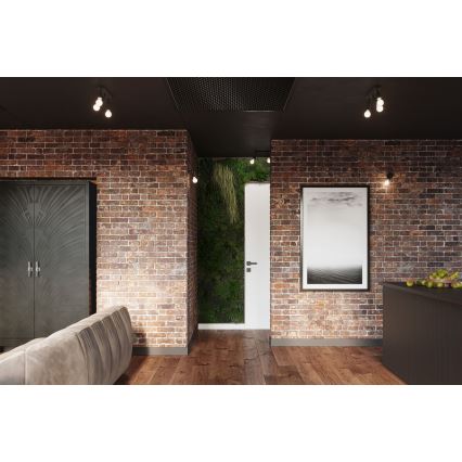 Foco de pared FORNES 1xE27/60W/230V negro
