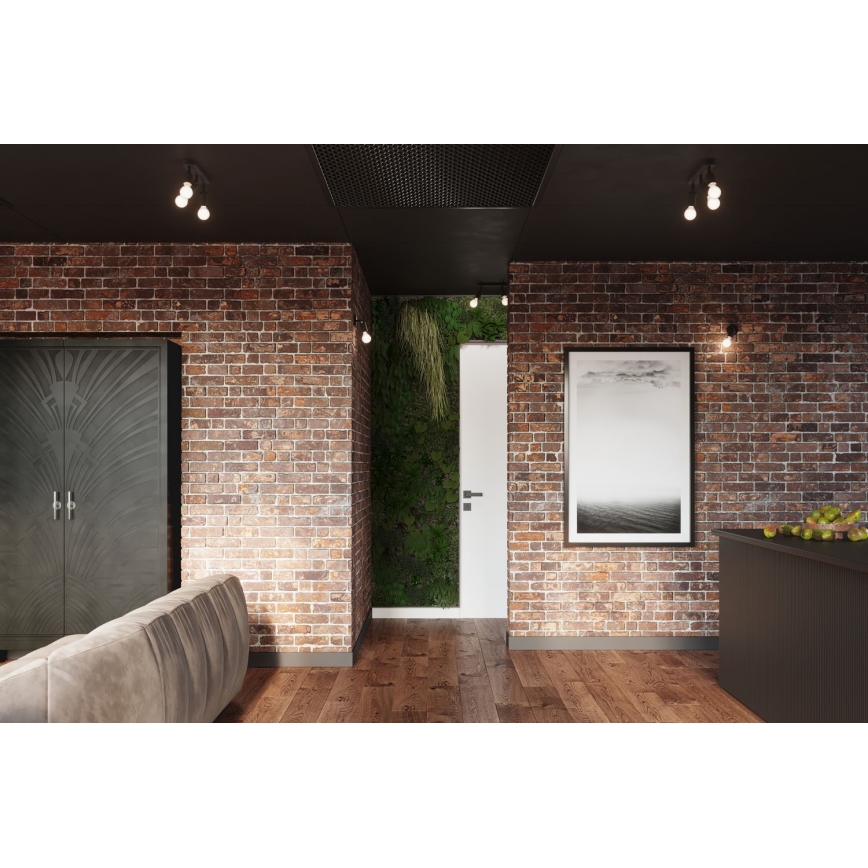 Foco de pared FORNES 1xE27/60W/230V negro