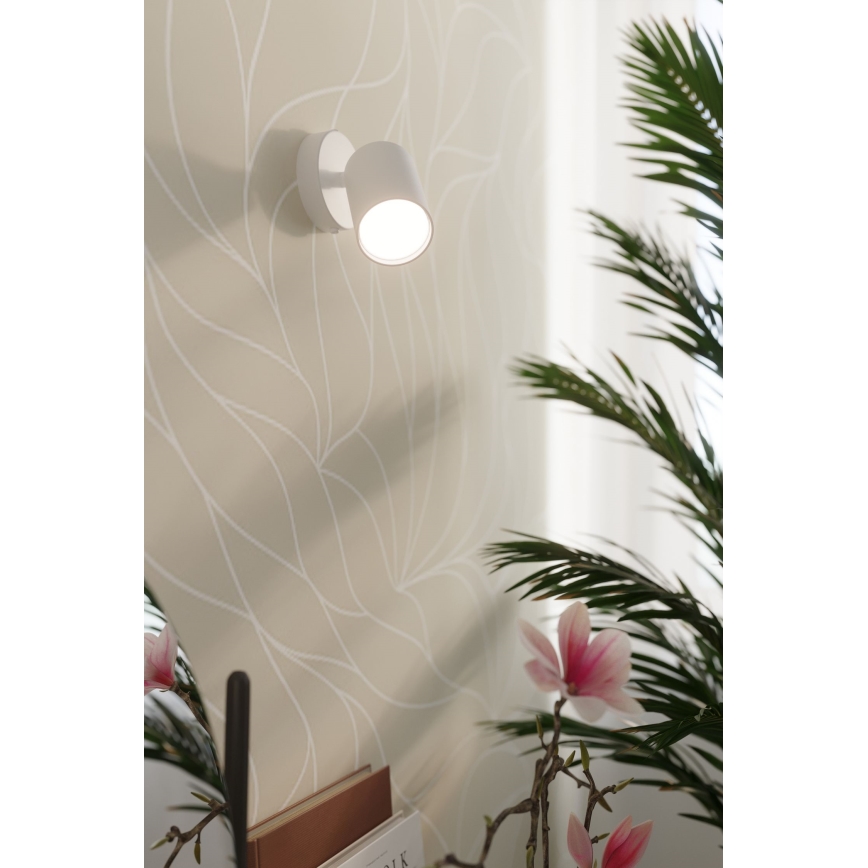 Aplique de pared con foco LEMMI 1xGU10/40W/230V blanco