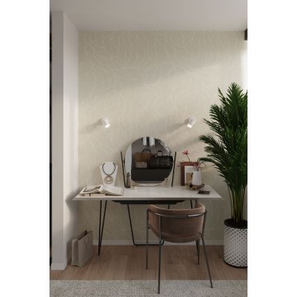 Aplique de pared con foco LEMMI 1xGU10/40W/230V blanco