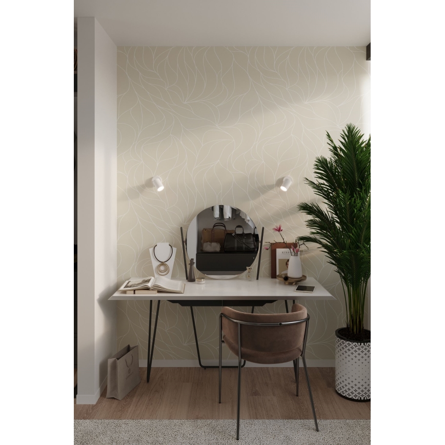 Aplique de pared con foco LEMMI 1xGU10/40W/230V blanco