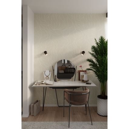 Aplique de pared con foco LEMMI 1xGU10/40W/230V negro