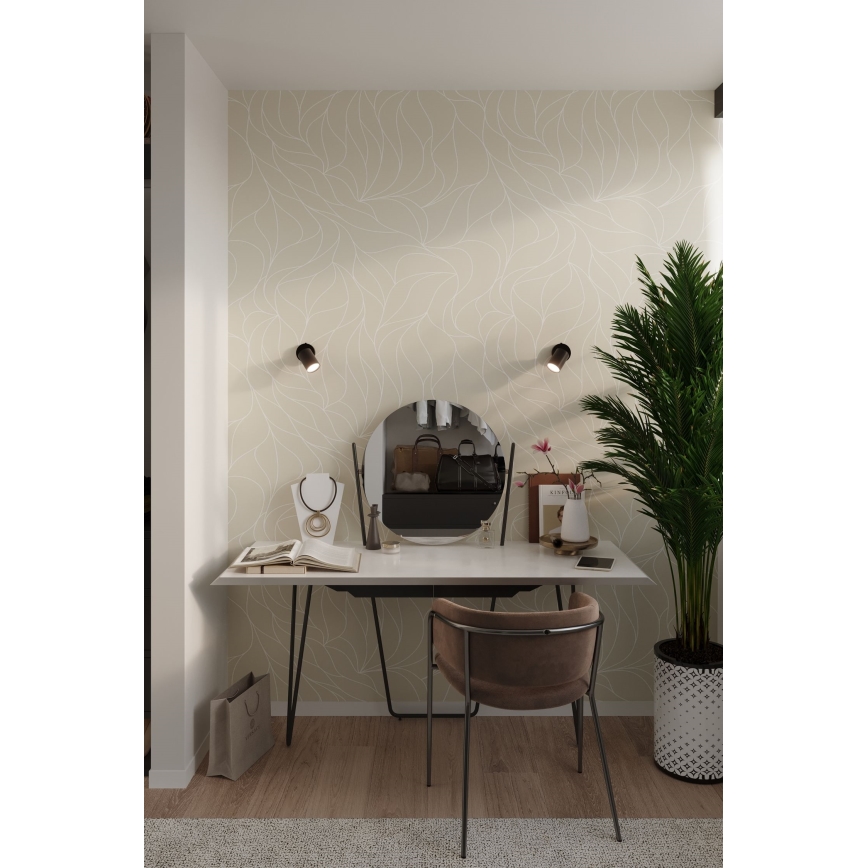 Aplique de pared con foco LEMMI 1xGU10/40W/230V negro
