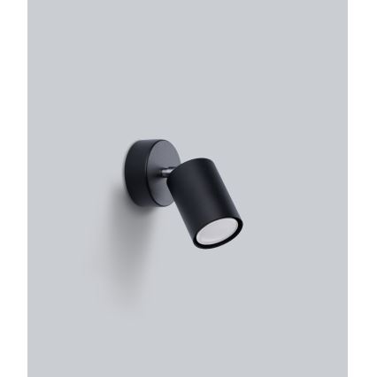 Aplique de pared con foco LEMMI 1xGU10/40W/230V negro