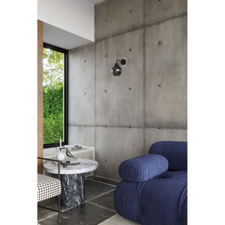 Lámpara de pared ALINO 1xE27/60W/230V negra