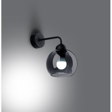 Lámpara de pared ALINO 1xE27/60W/230V negra