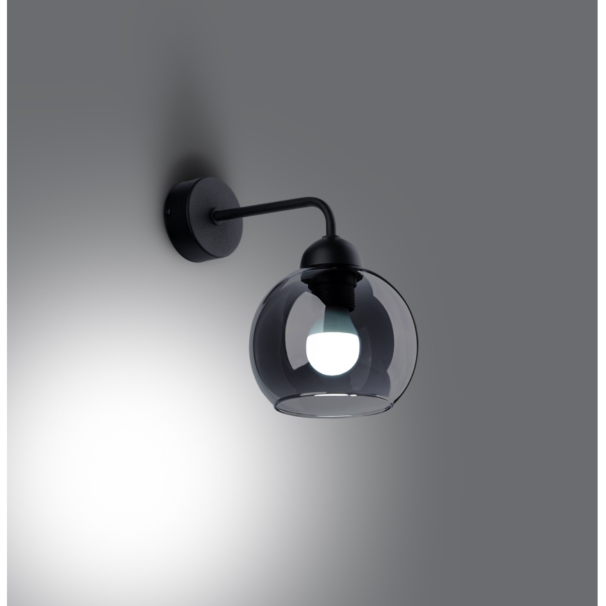 Lámpara de pared ALINO 1xE27/60W/230V negra
