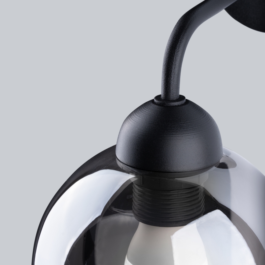 Lámpara de pared ALINO 1xE27/60W/230V negra