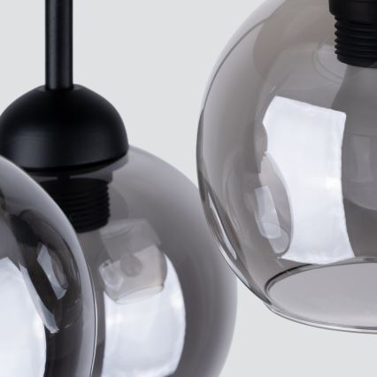 Lámpara colgante ALINO 3xE27/60W/230V negro