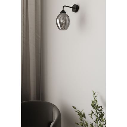 Lámpara de pared FILLAN 1xE27/60W/230V negra