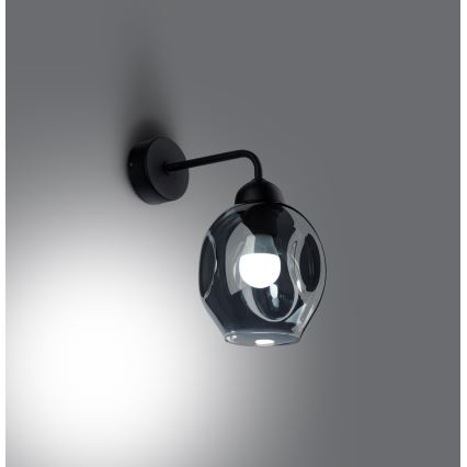Lámpara de pared FILLAN 1xE27/60W/230V negra