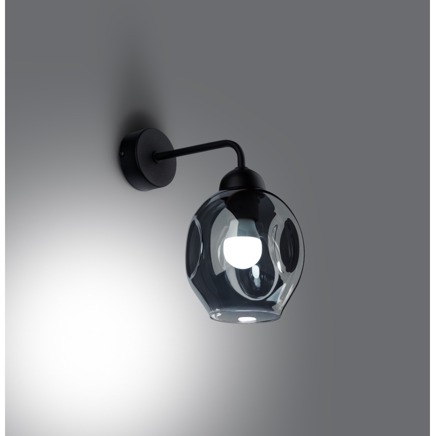 Lámpara de pared FILLAN 1xE27/60W/230V negra