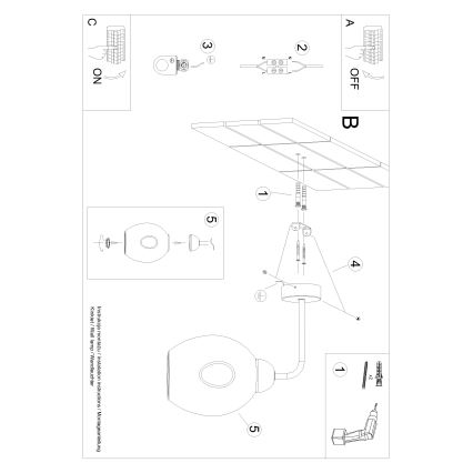 Lámpara de pared FILLAN 1xE27/60W/230V negra