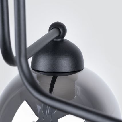 Lámpara colgante con barra FILLAN 3xE27/60W/230V negro