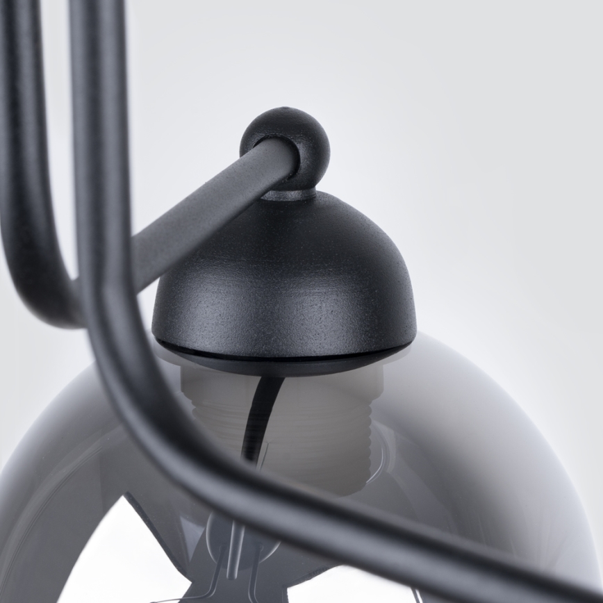 Lámpara colgante con barra FILLAN 3xE27/60W/230V negro