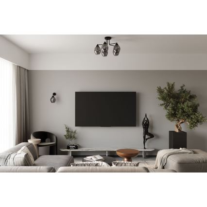 Lámpara colgante FILLAN 5xE27/60W/230V negro