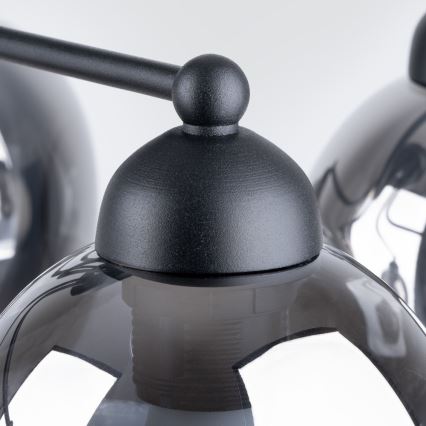 Lámpara colgante en barra FILLAN 5xE27/60W/230V negra