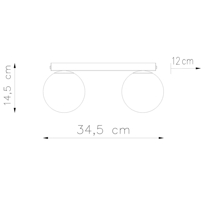 Plafón YOLI 2xG9/12W/230V blanco