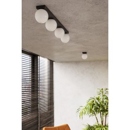 Lámpara de techo YOLI 4xG9/12W/230V negra