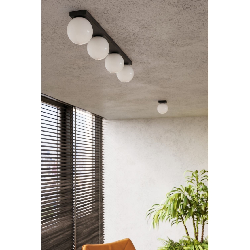 Lámpara de techo YOLI 4xG9/12W/230V negra