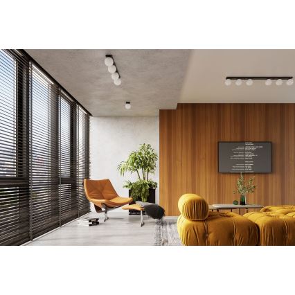 Lámpara de techo YOLI 4xG9/12W/230V negra