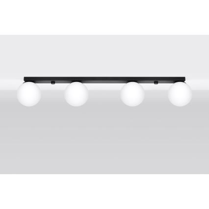 Lámpara de techo YOLI 4xG9/12W/230V negra
