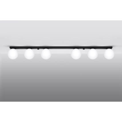 Lámpara de techo YOLI 6xG9/12W/230V negra