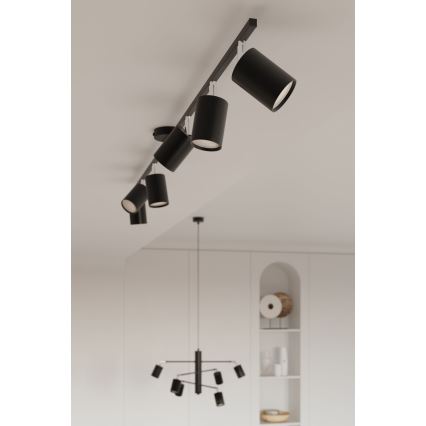Foco LEMMI 4xGU10/10W/230V negro