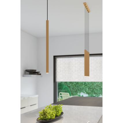 Lámpara colgante PASTELO 3xG9/8W/230V dorado