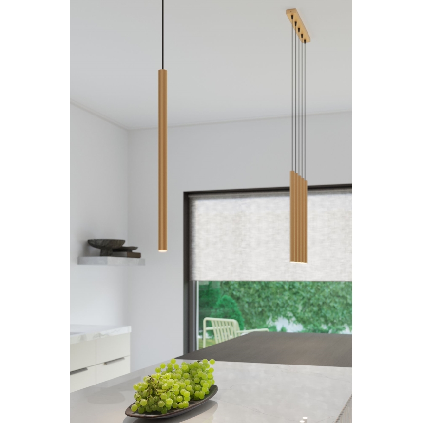Lámpara colgante PASTELO 3xG9/8W/230V dorado