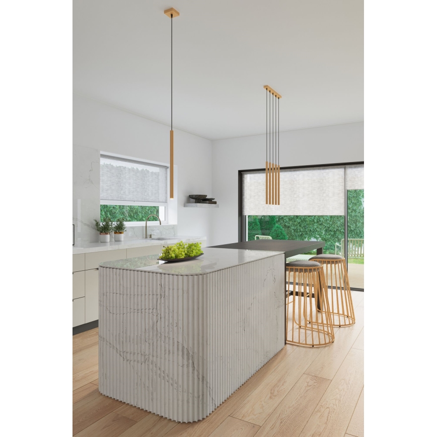 Lámpara colgante PASTELO 3xG9/8W/230V dorado