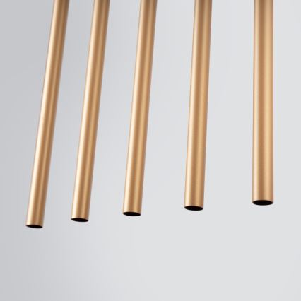 Lámpara colgante PASTELO 5xG9/8W/230V dorado