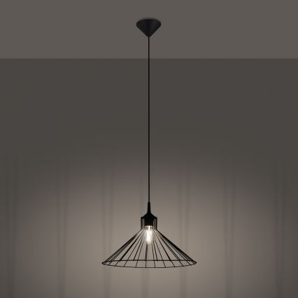 Lámpara colgante EDA 1xE27/15W/230V negro