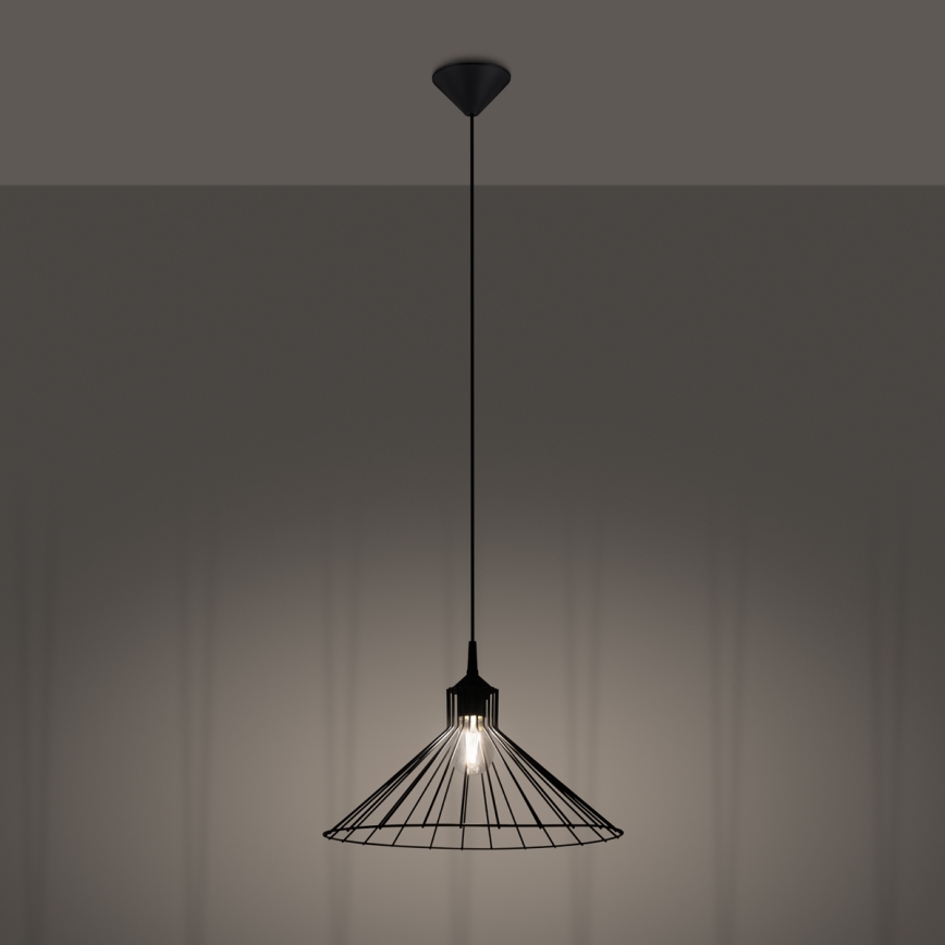 Lámpara colgante EDA 1xE27/15W/230V negro