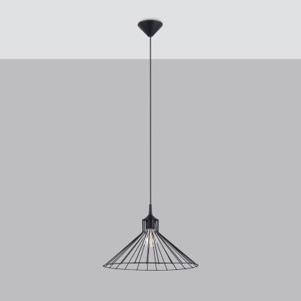 Lámpara colgante EDA 1xE27/15W/230V negro
