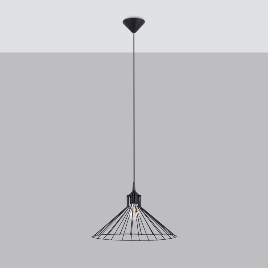 Lámpara colgante EDA 1xE27/15W/230V negro